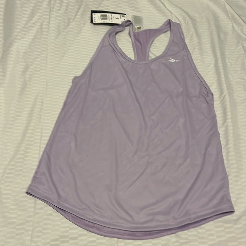 Reebok light purple/lavender workout racer back tank